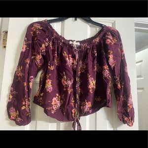 Rewind floral small crop top s